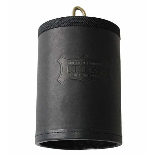 Knicks Dust Cup, Tanned Leather, Black, KBS-100DC, Waist Bag, Waist Tool