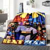 Batman Animated Series The New Adventures Throw Personalized Blanket Customize Text Soft Cozy For Sofa Couch Office Bed Picnics Four Seasons Universal