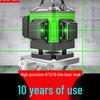High-Precision 16-Line Automatic Laser Level with Infrared Green & Blue Light