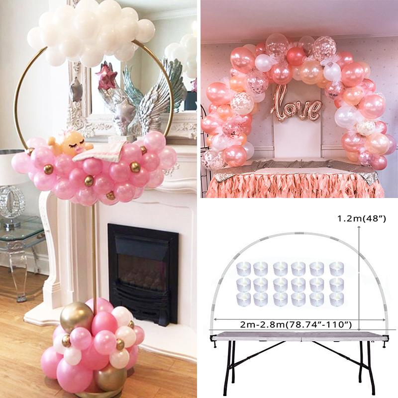 1/2 Set Ballonständer Schwebende Halterung Ballonsäulenhalter Alles Gute zum Geburtstag Hochzeitsfeier Dekoration Ballonbogenständer Babyshower