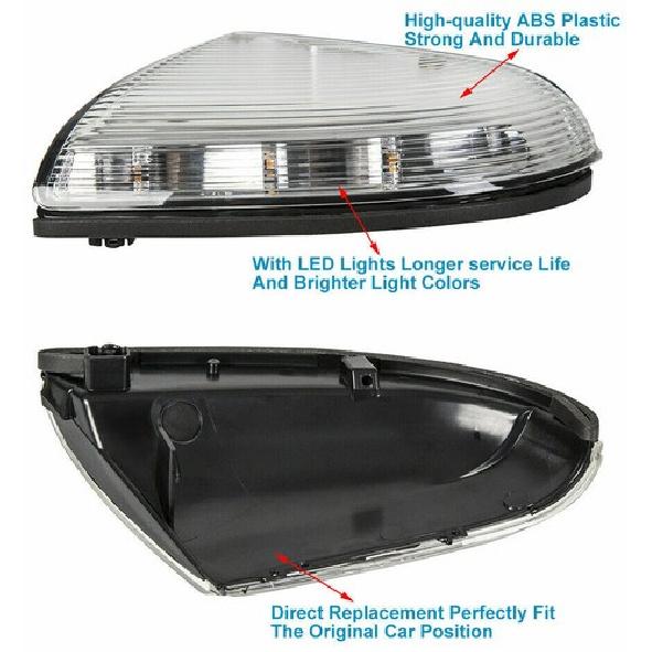 For 09-14 Dodge Ram 1500 2500 Passenger Mirror Turn Signal Puddle Light Lamp