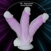 Female Realistic Dildo, Glowing Soft Silicone Penis, Clitoral & G-Spot Vibrator, Rechargeable Adult Sex Toy