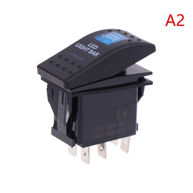 5Pin Car Switch Boat Truck Light Toggle Switch Waterproof 12V/24V Bar Style Toggle Rocker Reverse Rear Light Switch