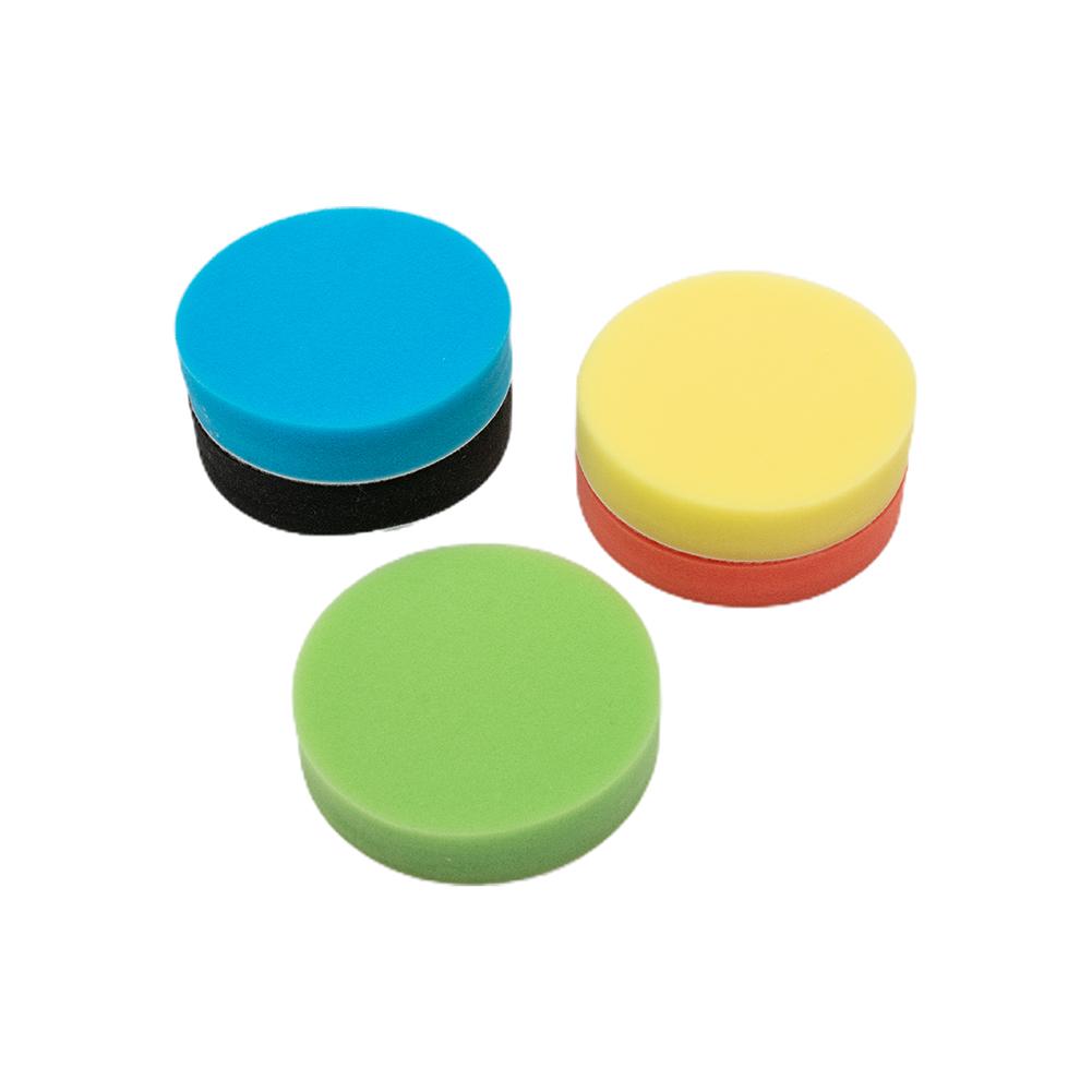 5pcs 5-inch Flat Sponge Buff Buffing For Pads Polishing Kit Car Polisher 125mm Fit For Glass Polishing, Fiberglass Polishing