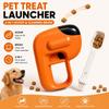 Pet Treat Launcher, Interactive Dog And Cat Treat Launcher with 2-In-1 Scoop And Cleaning Brush, Easy Freeze-Dried Treat Filling And Residue Cleaning