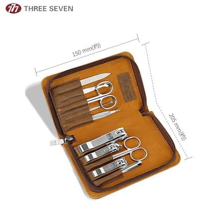 Set de manucure en acier inoxydable THREE SEVEN 10 pièces