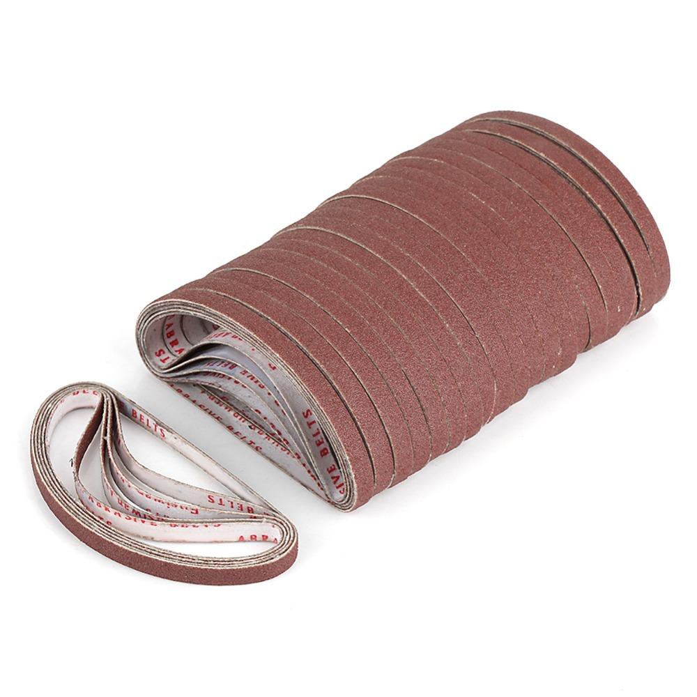 100pcs Replacement Power Finger File Medium Grit Abrasive Sanding Belts Polishing Belts Sharpening
