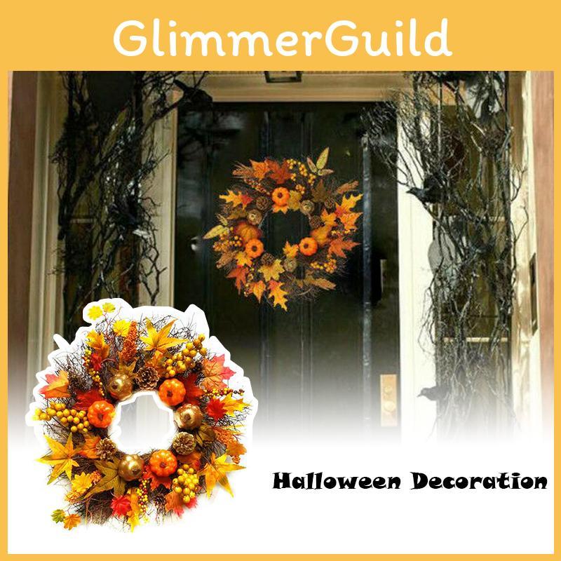 Garland Simulation For Wedding Home Party Decoration Fall Door Autumn Wreath