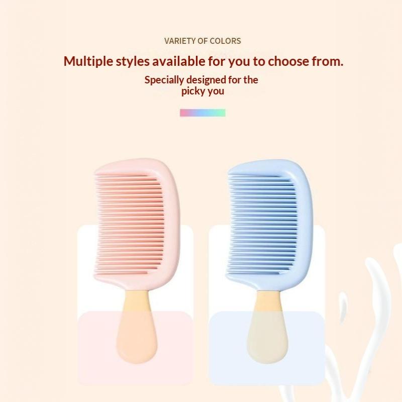 Cute Small Hair Comb Mini Durable Soft Plastic with Hanging Hole Lightweight for Kids Daily Grooming Travel