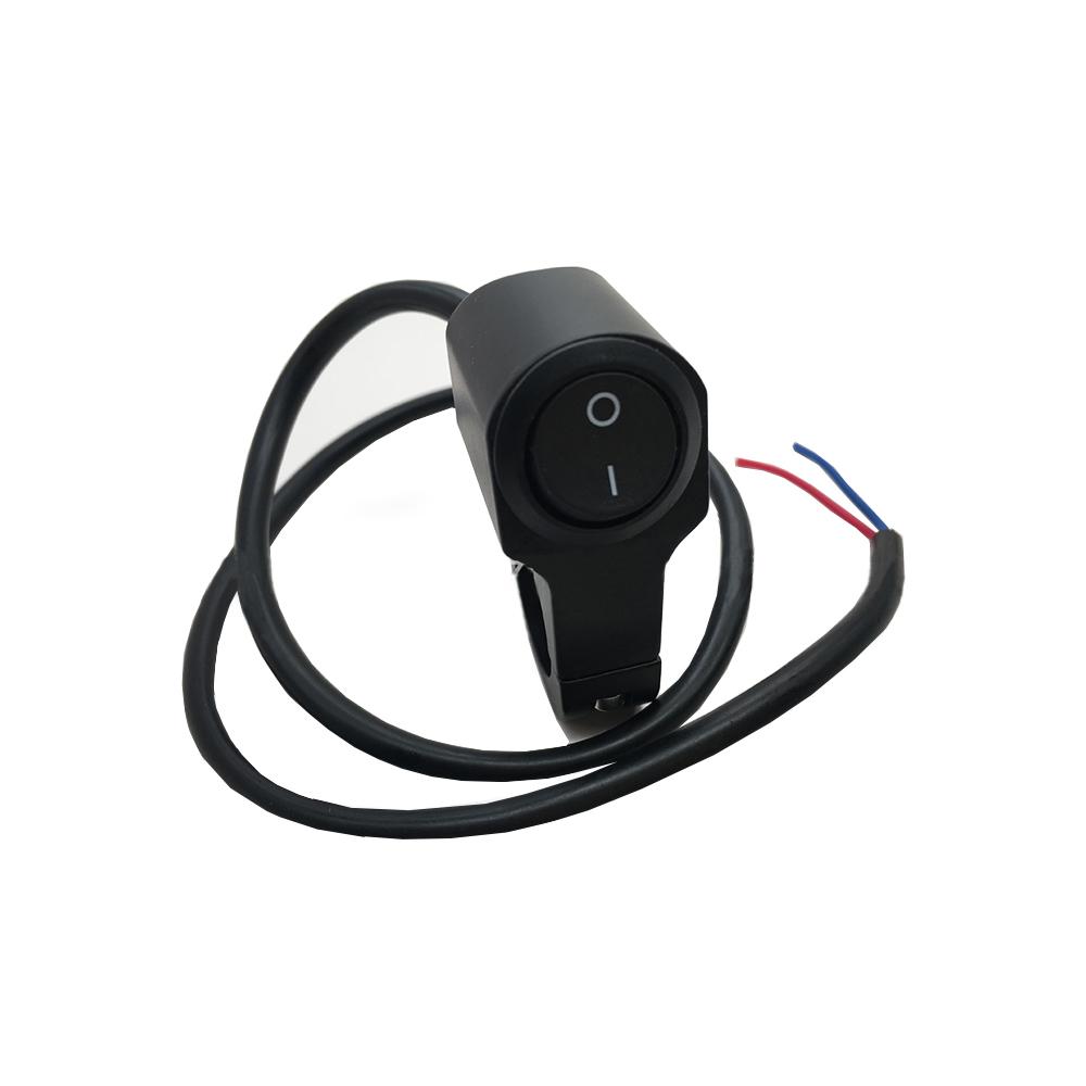7/8inch Motorcycle Handlebar Headlight ON/OFF Switch Light Button Fog Spotlight Switch for Scooter ATV Waterproof Plug and Play