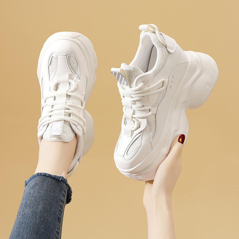 Platform dad shoes women's shoes little white shoes New year's new breathable spring and summer sports women's versatile casual shoes