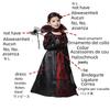 Girls Evil Queen Vampire Princess Halloween Cosplay Costume