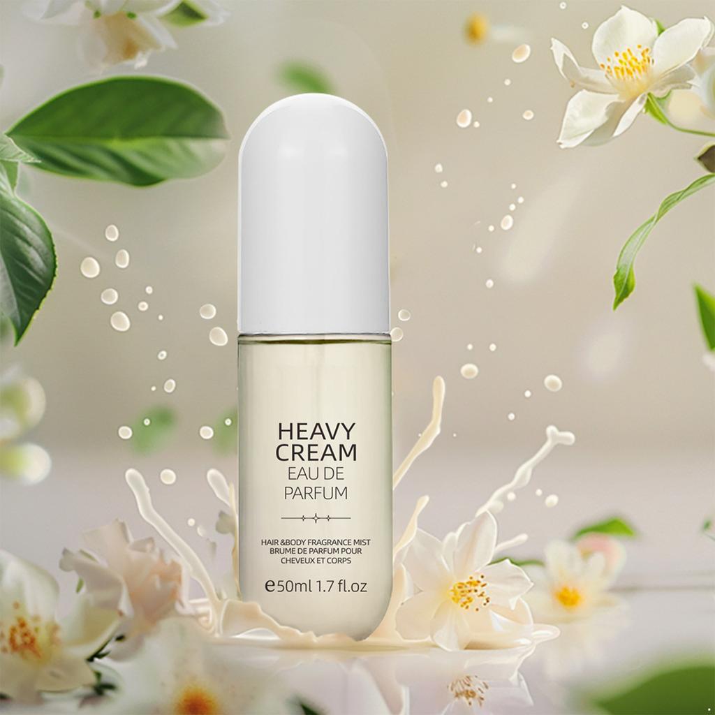 Long Lasting Heavy Cream Perfume Spray for Women Alcohol Free Fragrance Mist Elegant Fresh Scent Body and Hair Perfume