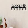 1 Stück Fußball mit Ball Medaillenaufhänger Rack Wandmontierter Haken - Heimdekor Aufbewahrungsregal für Wand