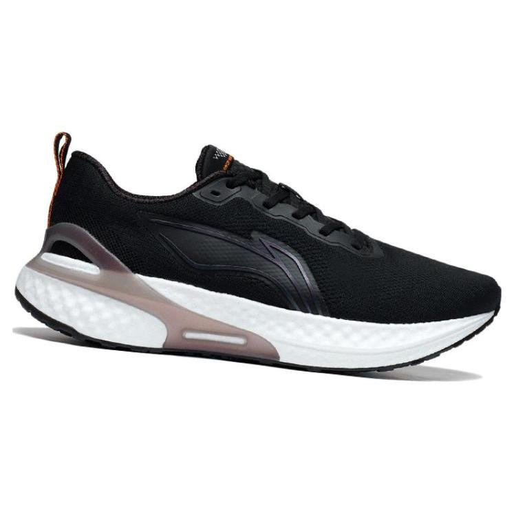 Li Ning YueYing Element Comfortable Breathable Low top BOOM Technology Casual Running Shoes Men's Black ARHT007-2