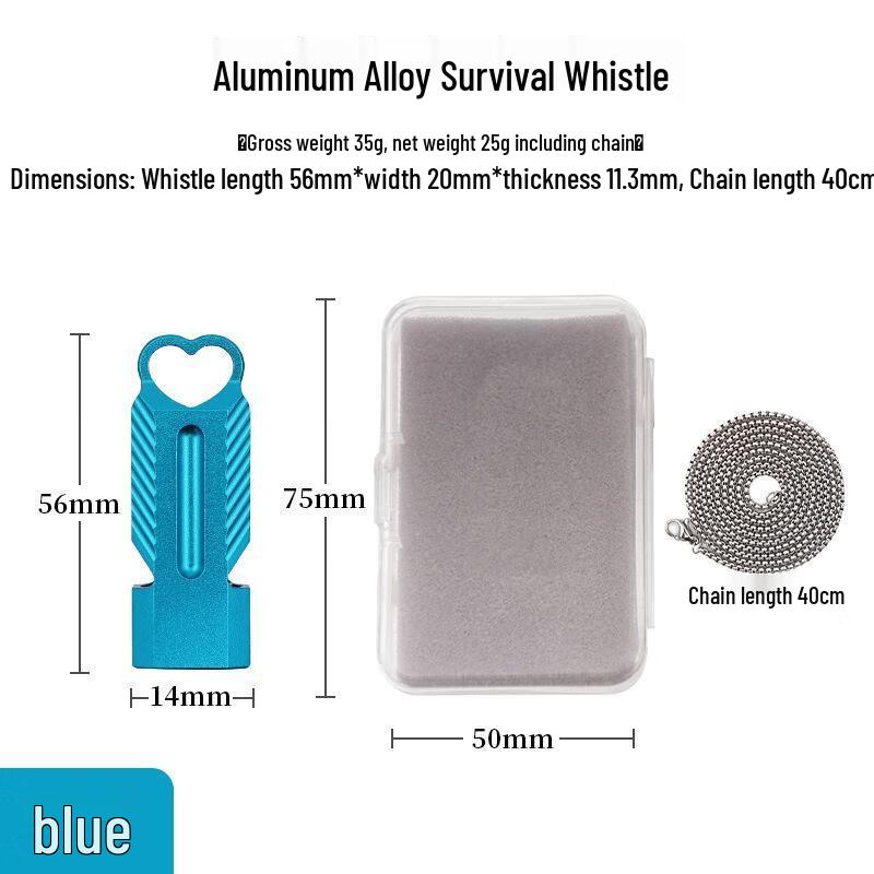 Botao Dual-Hole Aluminum Alloy Outdoor Whistle