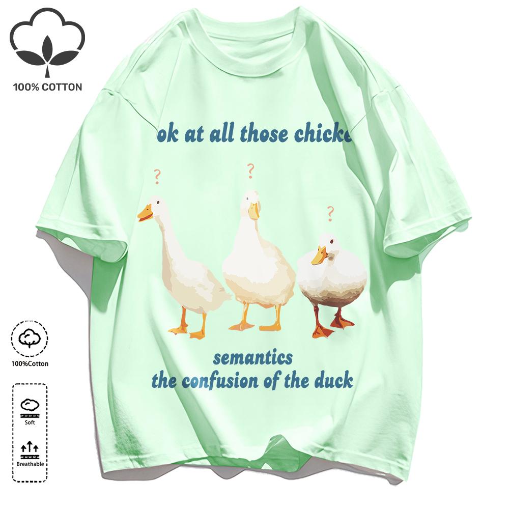 Classic Color Scheme T-Shirts For Unisex Retro Oversized Short Sleeves Fashion Couple Clothes Unisex Simple Basics Clothing