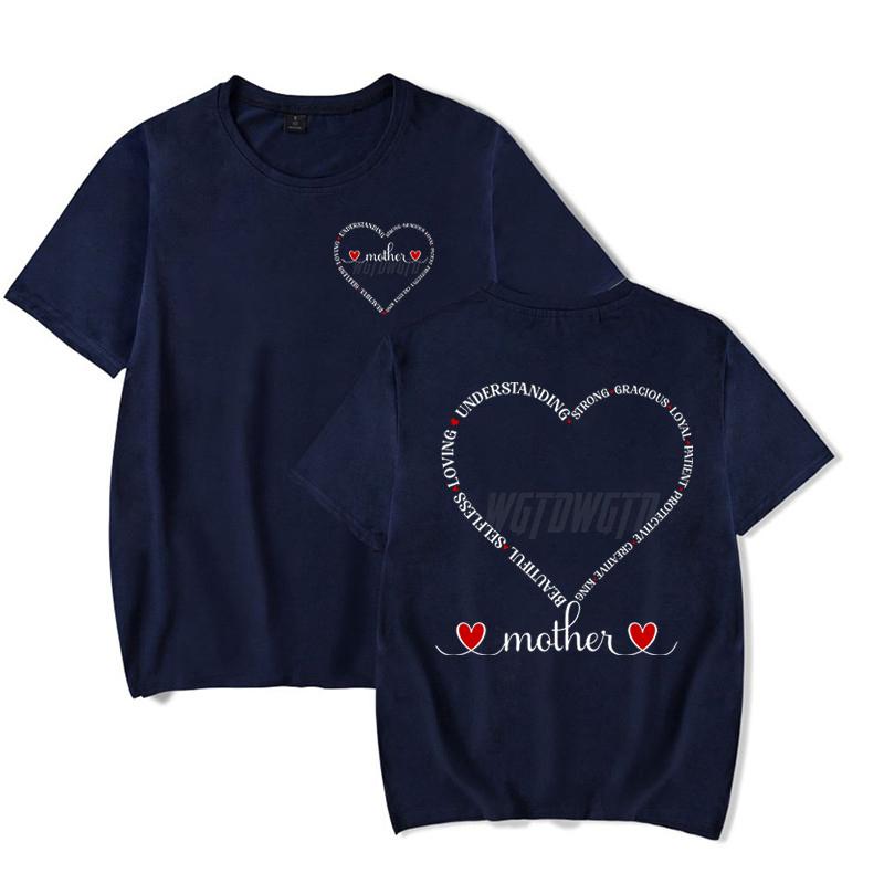 Mothers Day Gift Short Sleeve Tshirt Crew Neck Happy Mothers Day Shirt Fashion Woman Clothing Letter Print Classic Tops Tees
