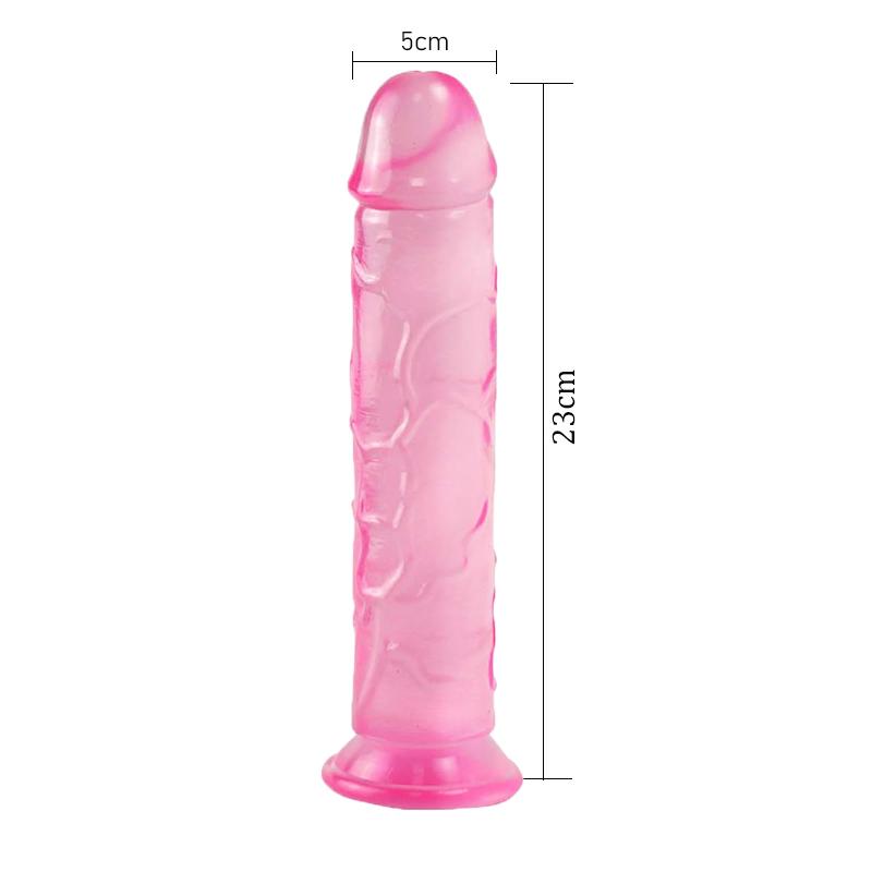 MoDi Realistisk Big Jelly Dildo Kvinner Erotiske analsexleketøy Gay Myk Klitoris Vaginal Onani Penis Sugekopp Big Pick