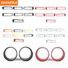SHINEKA ABS Car Exterior Front Headlight Lamp & Racing Front Grille Decoration Cover for Jeep Wrangler JL Gladiator JT 2018 Up