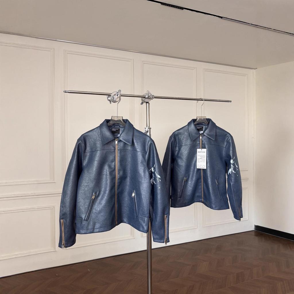 2025 Autumn/Winter Unisex E@RD Melancholy Rich Bull Cracked Jacket Coat