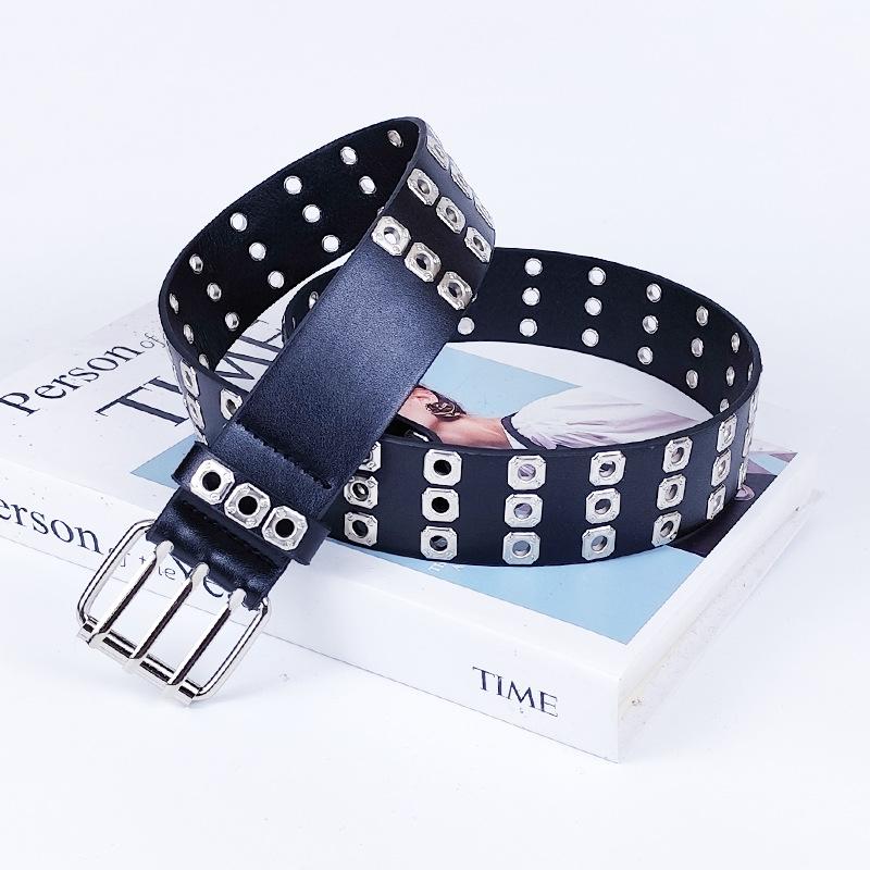 Black Rivet Women's Belt Women's Accessories Decorative Skirt Jeans Belt
