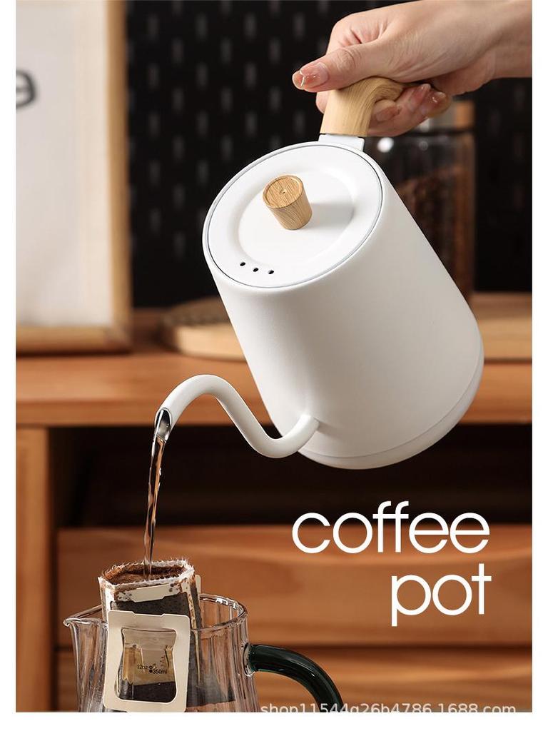 Stainless Steel Electric Gooseneck Kettle with Temperature Control