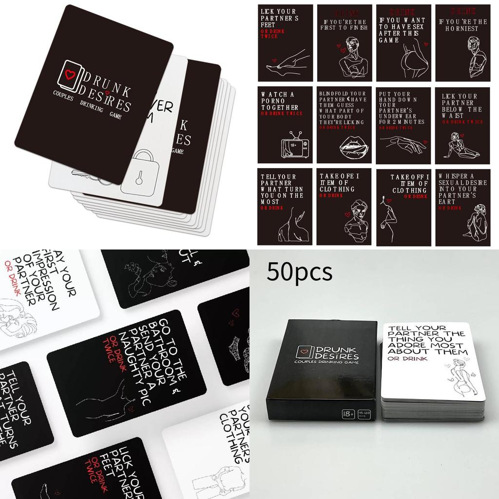 Drunk Desires Romantic Card Game Crafted From Art Paper 9*6.5cm