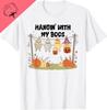 Funny Hanging Ghosts Chicken Halloween Cute Pumpkin Bat T-Shirt Cotton Women's T-shirts Print Original Design Gifts T Shirts