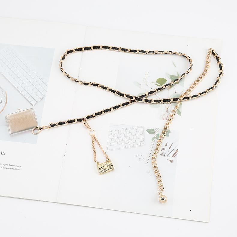 Metal Waist Chain Women'S Xiaoxiangfeng Trend Accessories Skirt Body Chain Sweater Suit Belt