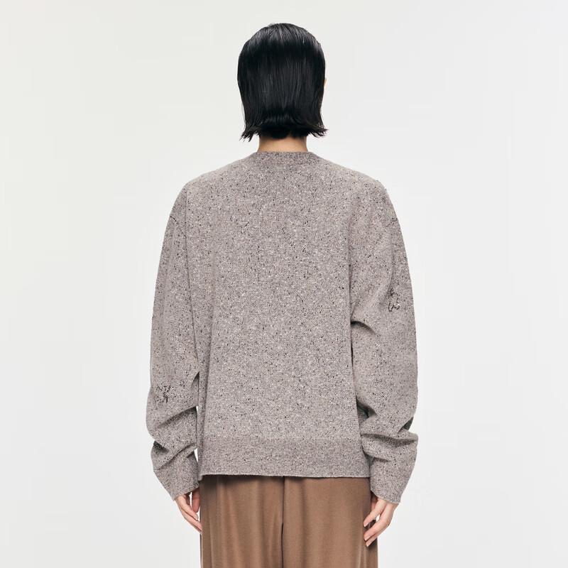 JNBY 2024 Autumn V-Neck Wool Blend Knit Sweater
