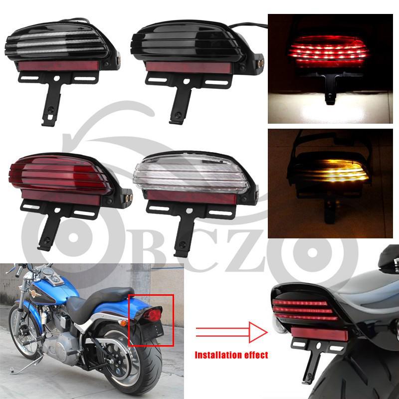 Harley Softail Fat Boy Retro LED Tail Light & Turn Signal Set
