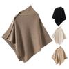 Winter Shawl Solid Color Buttons Closure Autumn Winter Shawl Tops Solid Color Soft Cozy Thickened Women Shawl