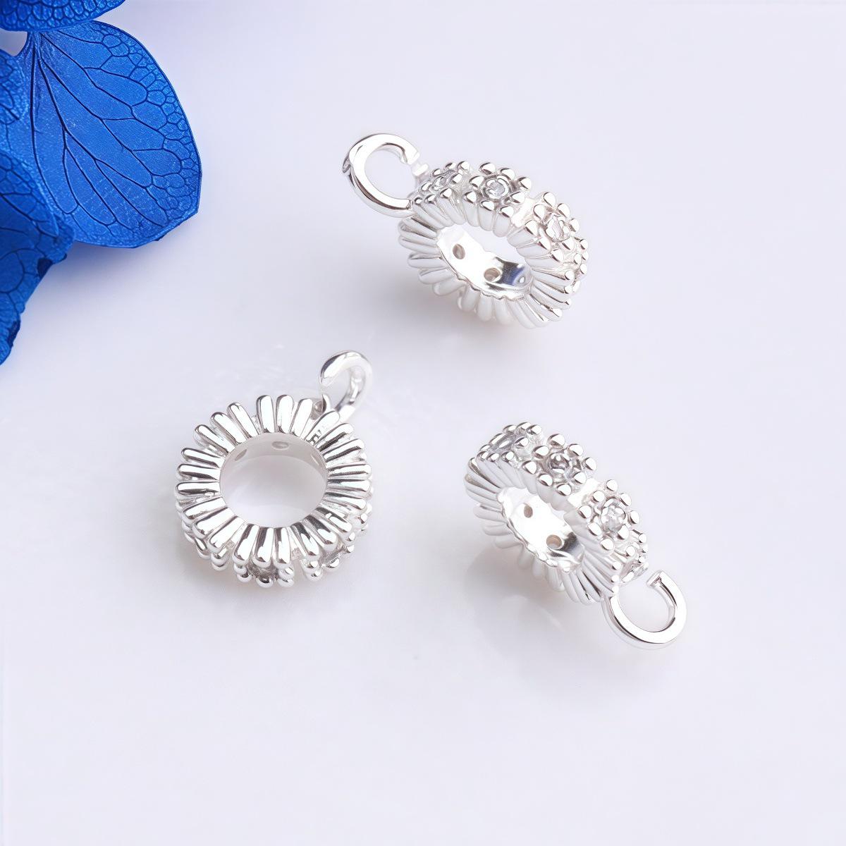 

14K Gold Filled Zircon Pendant Clasp Necklace Charm