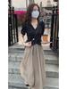 Influencer Women's Summer Two-Piece Set: Short Sleeve Crop Top & High Waist Midi Skirt