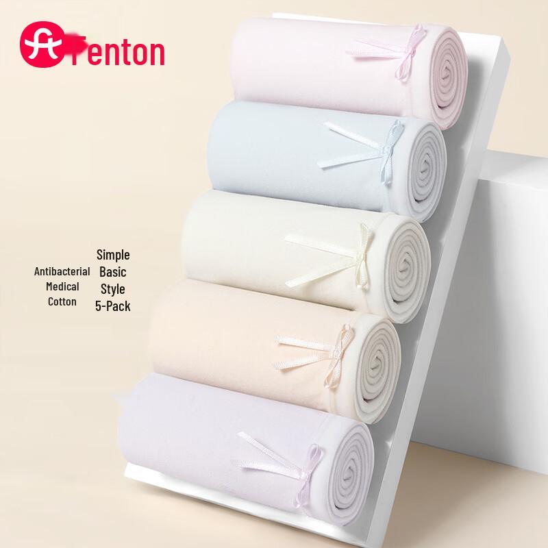 

Женское антибактериальное медицинское хлопковое нижнее белье Fenteng 10A, 5 шт. 2XL