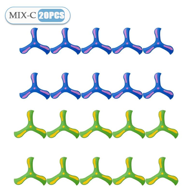 1-32PCS LInteractive Flying Disc Toy for Adults Kids Soft Boomerang Three-Leaf Cross Decompression Puzzle Gift Made Plastic Foam