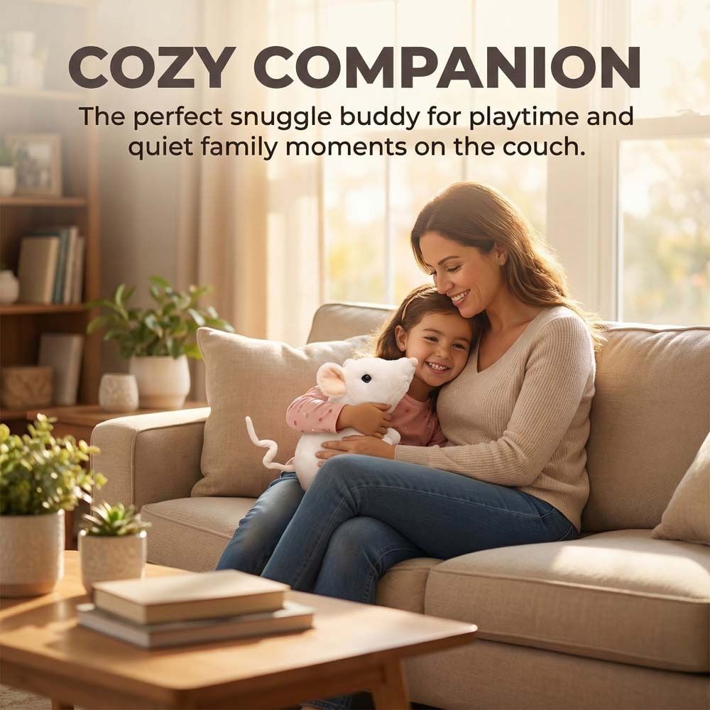 Lifelike Little Mouse Simulated Mouse Plush Doll Kawaii Cartoon Mouse Plush Toys  Festival Gift