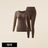 Womens Thermal Underwear Set Long Sleeve Top Pants Slim Fit Stretchy Base Layer Fall Winter