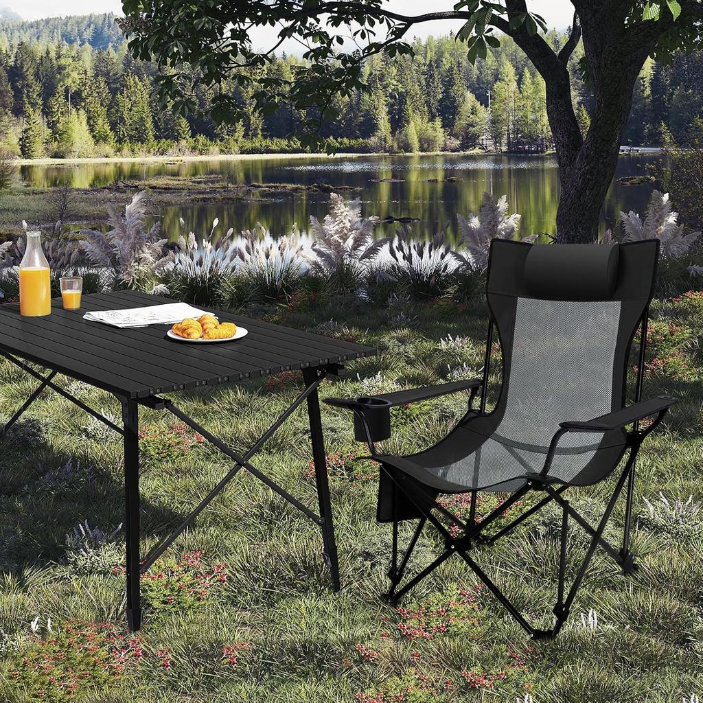 HEEOREV Reclining Chair Camping Chair Size Chair Fishing Chair Beach Chair Foldable Freely Adjustable Multifunctional Fishing Mountaineering Portable