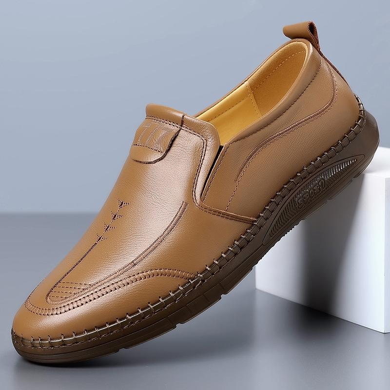 Fashion Solid Color Soft Sole Loafers for Men Fashion Casual Summer Autumn Designer Shoes Male 2025 New Business Driving Shoes Man