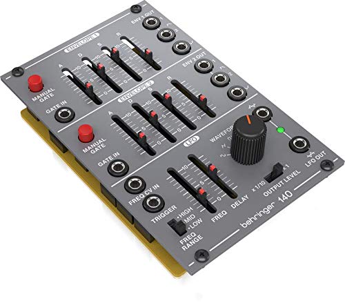 Behringer SYSTEM100 Series 140 Dual Envelope/LFO Module, Gray, Modular Analog Synthesizer, Eurorack Compatible