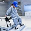 Chłopięcy dres jesienno-wiosenny, casualowe zestawy, młodzieżowe trendy, top, spodnie, 2-częściowe stroje, dziecięca przystojna odzież modowa
