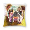 Pet Dog Funny Puppy Floor Pillowcase Living Room Home Decor Nordic English Bulldog Cushion Cover