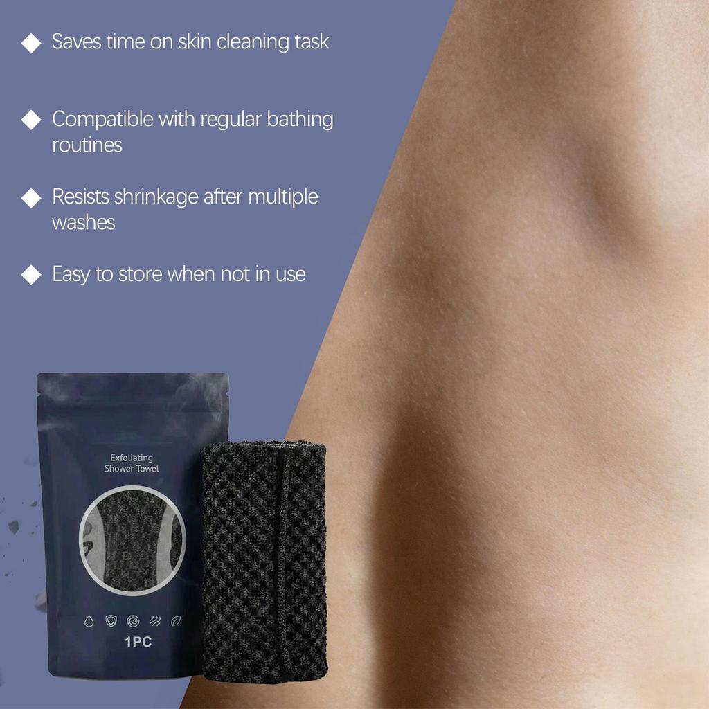 Scrub Washcloth Quick Drying Soft Absorbent Back Scrubber Bath Cloth Scrub Wash Back For Travel Adults Lovers Family Friends Mom