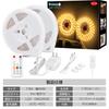 Wobane LED Strip High Indirect Lighting Stepless Memory No Installation LED 5m x 2 Slim Design for Under DIY PSE Warm Bright Rope Light Light, 10m,