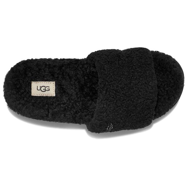 (WMNS) UGG Cozetta Curly Slide 'Black' Women's 1130838-BLK