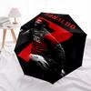 1 szt. RONALDO MANCHESTER UNITED Automatyczny Parasol Otwierany/Zamykany z 8 Żebrami Wiatroodpornym Daszkiem, Kompaktowy i Przenośny Parasol Podróżny, 10250