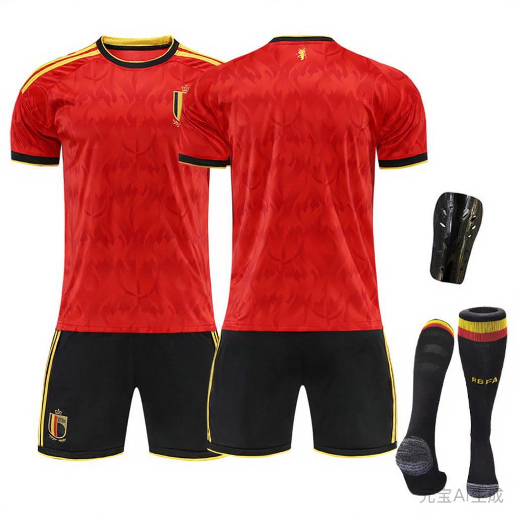 Maglia da calcio casalinga del Belgio Euro N.. 7 10 Lukaku 25 Set Maglie Multi-Library