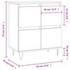Sideboard White 60x35x70 cm Particleboard